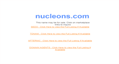 Desktop Screenshot of nucleons.com